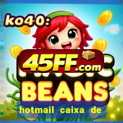 hotmail caixa de entrada entrar